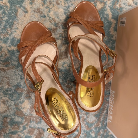 Michael Kors Brown Strappy Heels - Picture 3 of 5